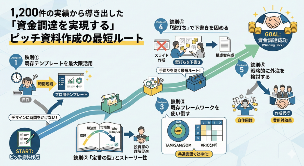 資金調達を実現するピッチ資料作成の最短ルート